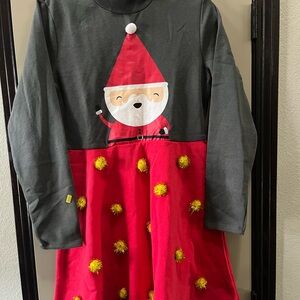 Five Star Gray and Red Festive Top